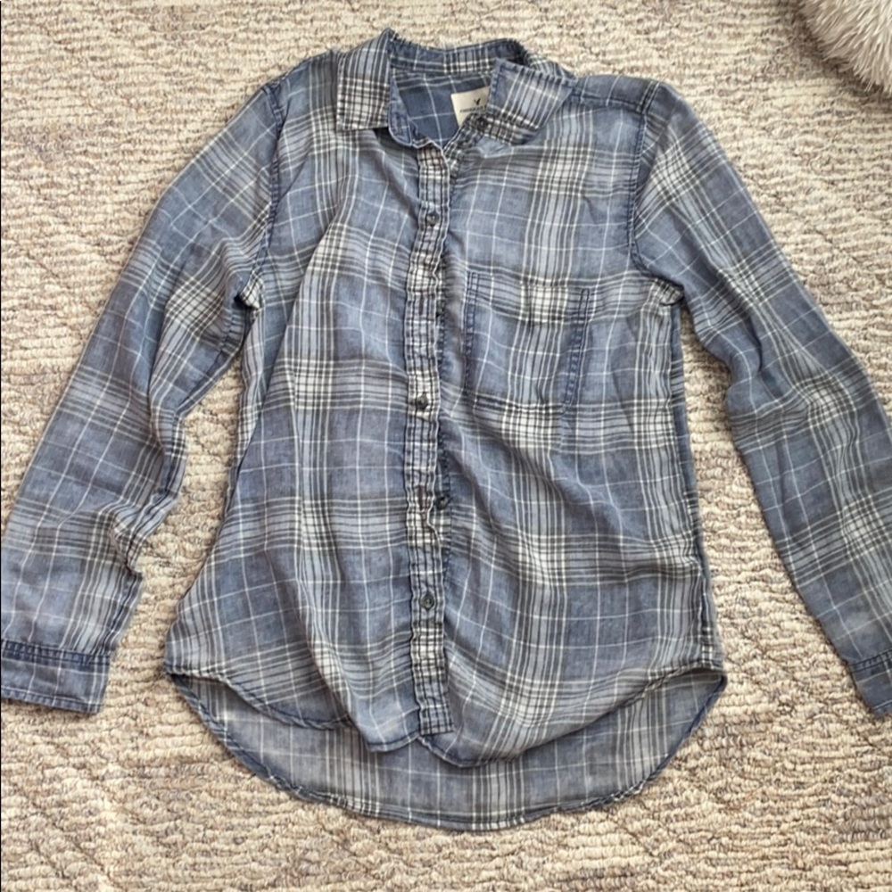 Plaid button up shirt
